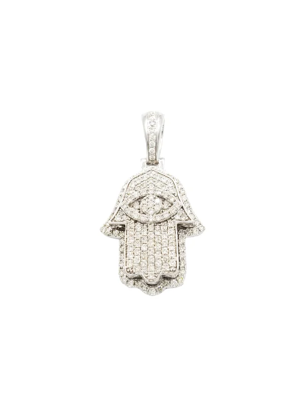 14k Eye Diamond Hamsa With 1.91 Carats Of Diamonds #10864