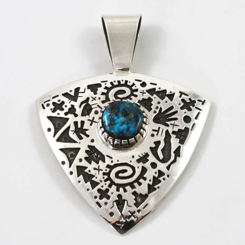 Apache Blue Turquoise Pendant