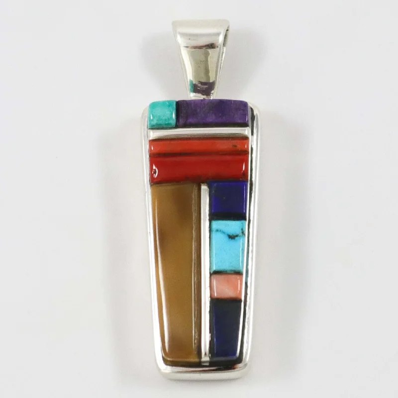 Multi-Stone Inlay Pendant