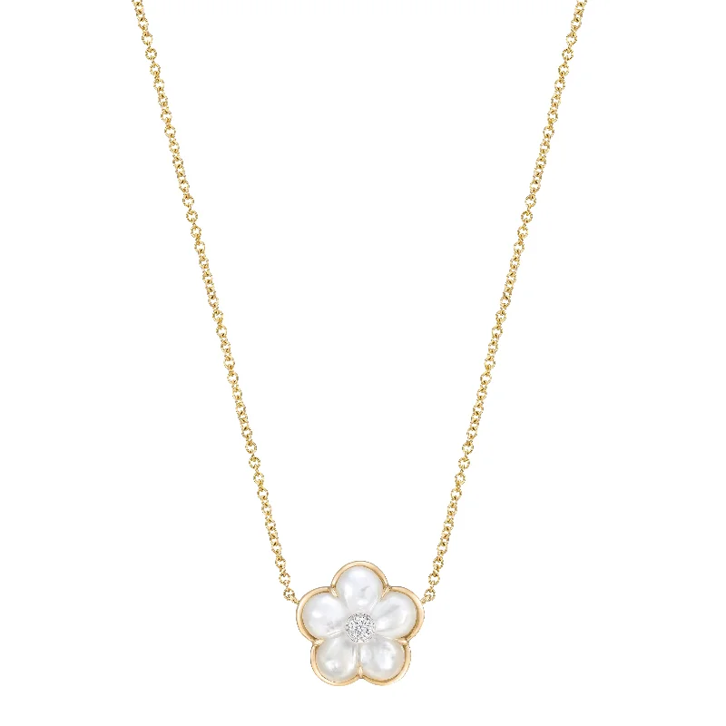 White Mother-of-Pearl Fiore Pendant