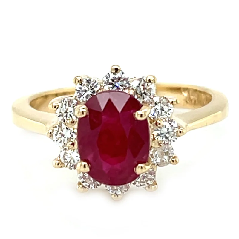 14 Karat Yellow Ruby Ring