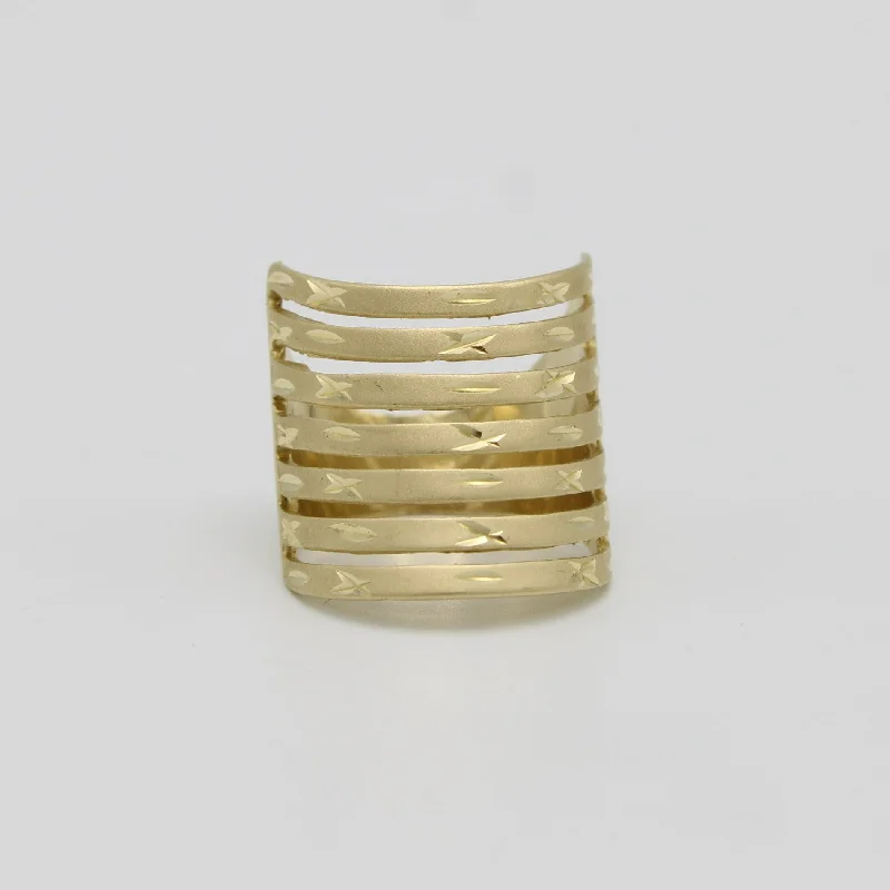 14k Fancy Ring Yellow Gold