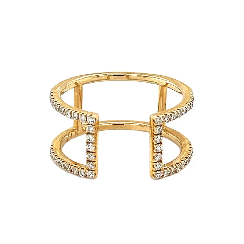 Yellow Gold Diamond Fashion Ring