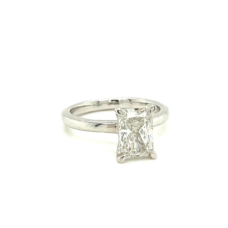 White 14 Karat Engagement Ring