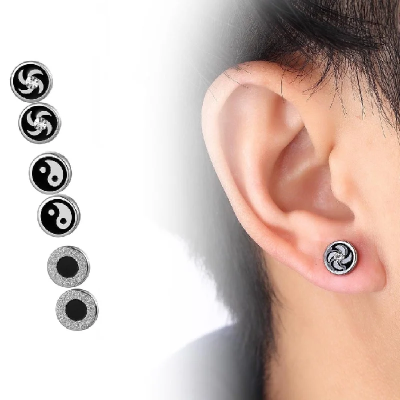 rose gold infinity bracelet 3 Set of Round Stud Earrings