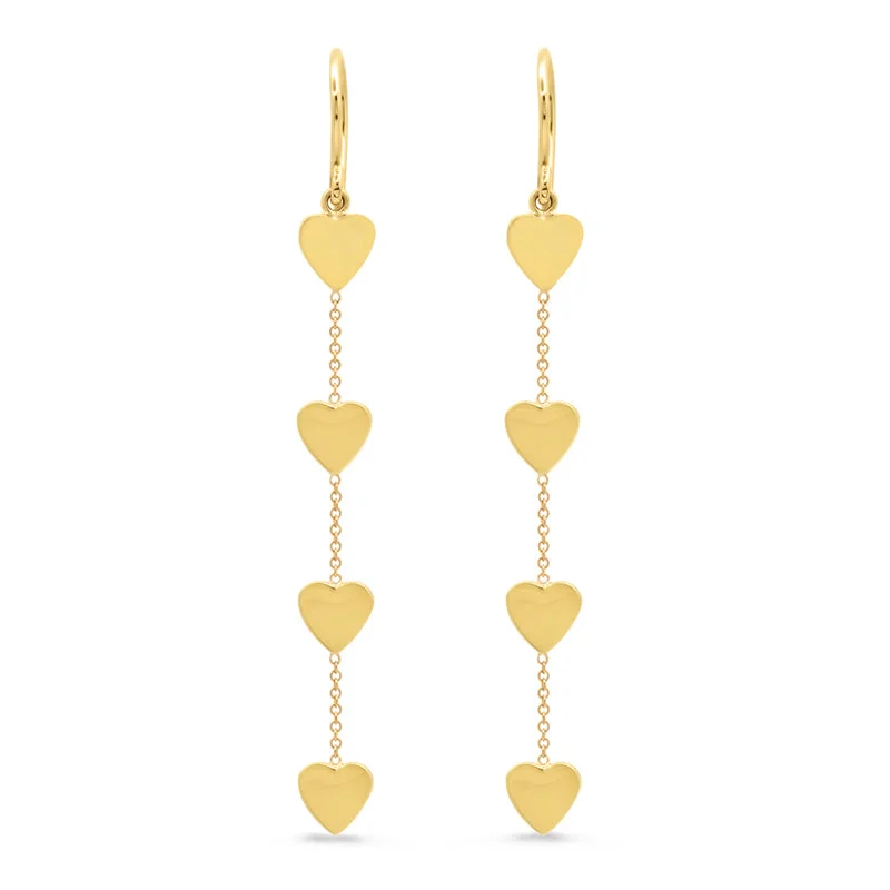 4 Heart By-The-Inch Earrings