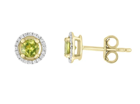 handmade coin pendant necklace Round Shape Peridot and Diamonds Solitaire/Stud Earrings in 14K Yellow Gold (0.64ctw) handmade coin pendant necklace Round Shape Peridot and Diamonds Solitaire/Stud Earrings in 14K Yellow Gold (0.64ctw)