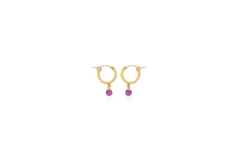 pearl and gold chain earrings Dee Berkley Round Shape Created Rubies Small Hoop Earrings in Yellow Gold Filled pearl and gold chain earrings Dee Berkley Round Shape Created Rubies Small Hoop Earrings in Yellow Gold Filled