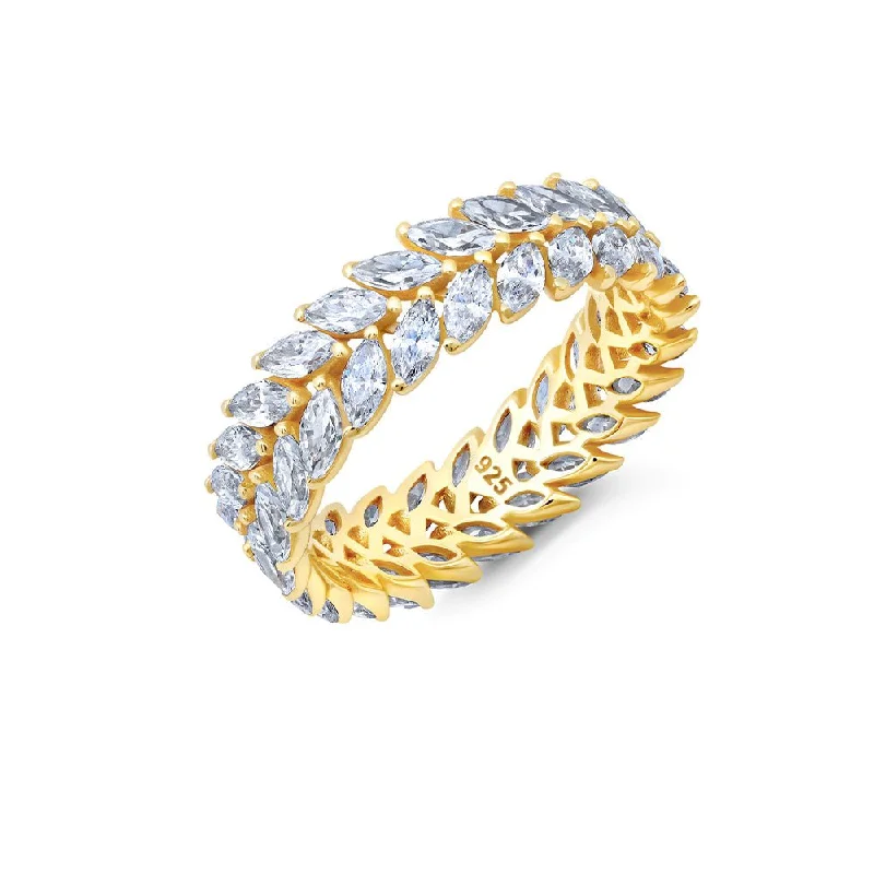 Double Marquise Ring in Gold