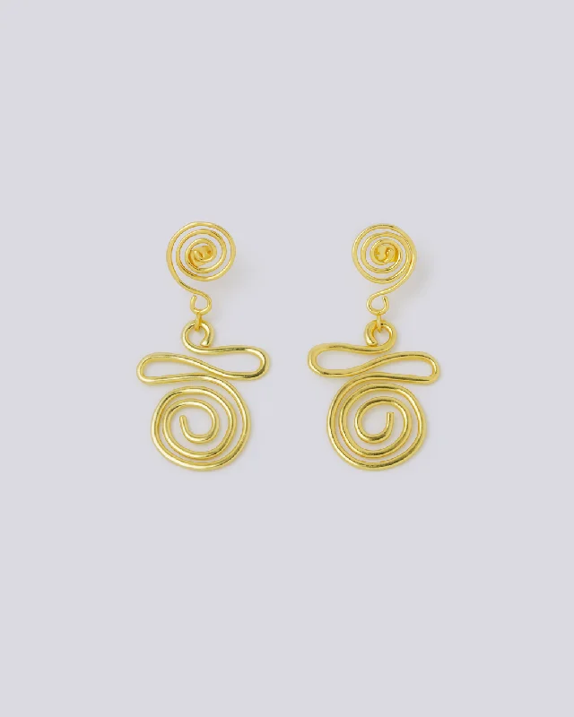 dainty rose gold chain bracelet Fibonacci spiral gold earrings