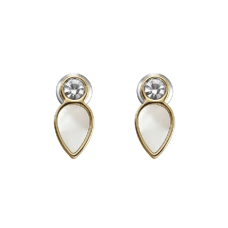 vintage gold engagement ring Fossil Yellow Gold Plated Stainless Steel Mother Of Pearl Teardrop Stud Earring vintage gold engagement ring Fossil Yellow Gold Plated Stainless Steel Mother Of Pearl Teardrop Stud Earring
