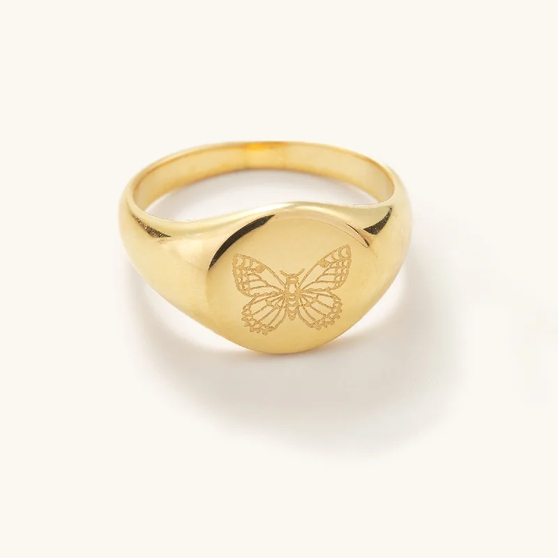 Mariposa Signet Ring