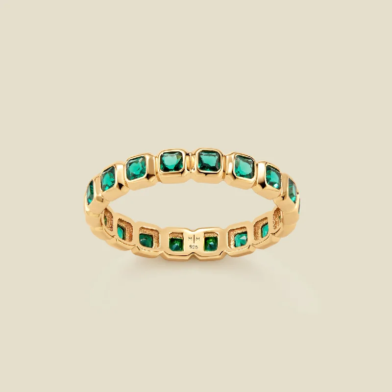 May Birthstone Eternity Ring