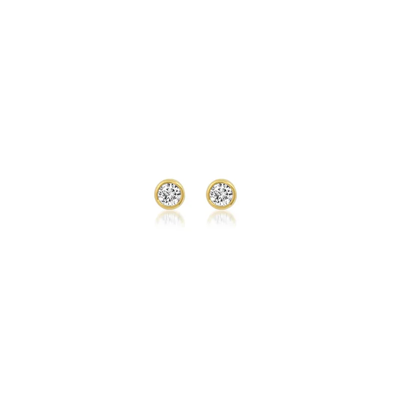 Diamond Bezel Studs