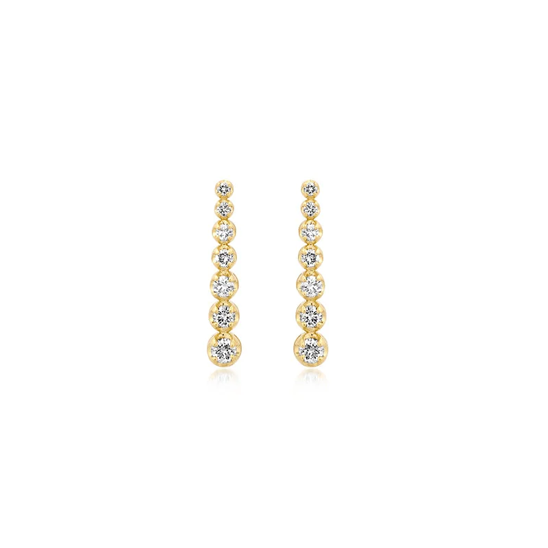 Mini Graduated Diamond Tennis Studs