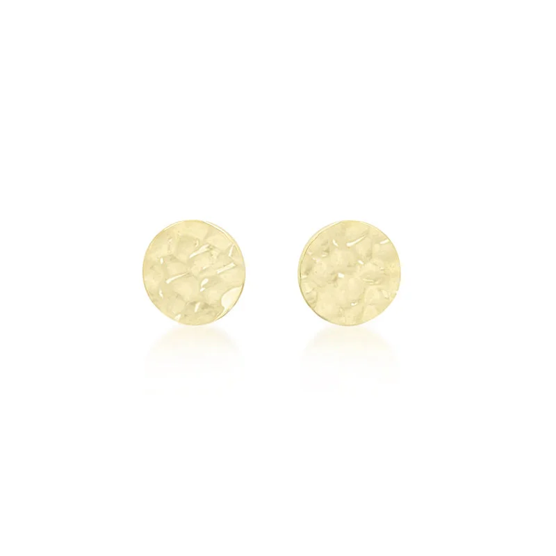 Mini Hammered Disc Studs