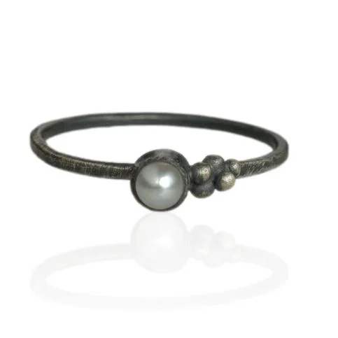 Mini Salted Ring | Tahitian Pearl