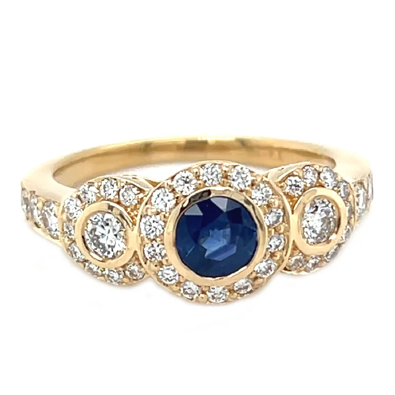 Sapphire and Diamond Ring