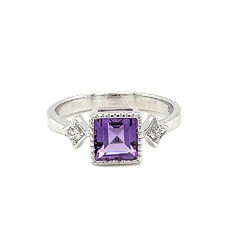 Sterling Silver Amethyst Ring