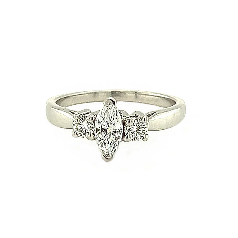 0.40 Carat Marquise Diamond Engagement Ring