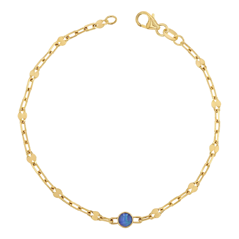 Opal Solitaire Sequin Bracelet