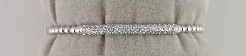 18KW Diamond Bangle Bracelet