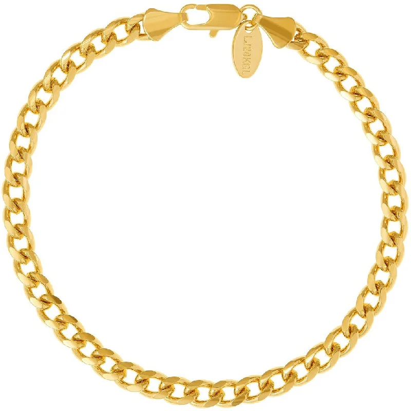 5mm Gold Cuban Link Bracelet