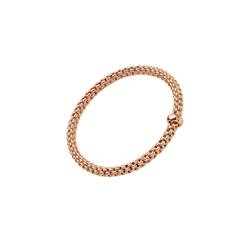 Fope 18k Rose Gold Solo Collection Flex'It Bracelet