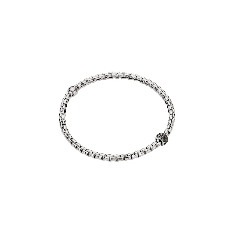 Fope Eka Flex'it Black Diamond Station Bracelet