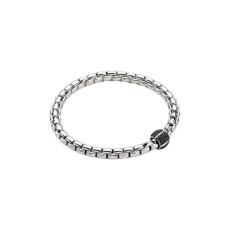 Fope Eka Flex'it Black Diamond Station Bracelet