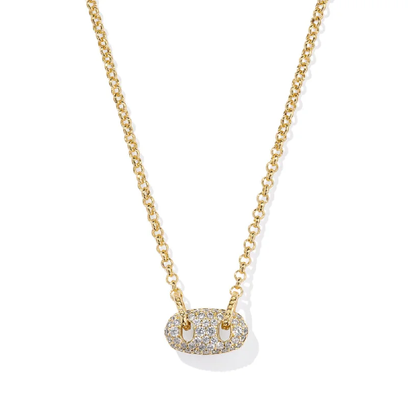 Kendra Scott Bailey Pave Short Pendant Necklace