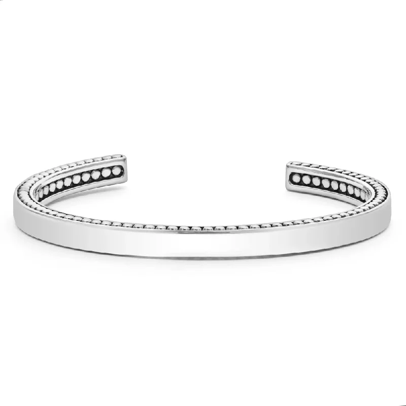 Lagos Anthem Silver Cuff Bracelet, 6mm