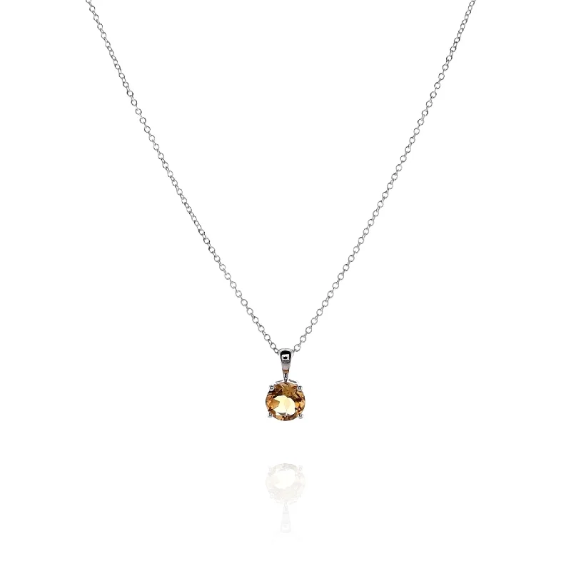 Smyth Jewelers 14k Gold Citrine Pendant Necklace