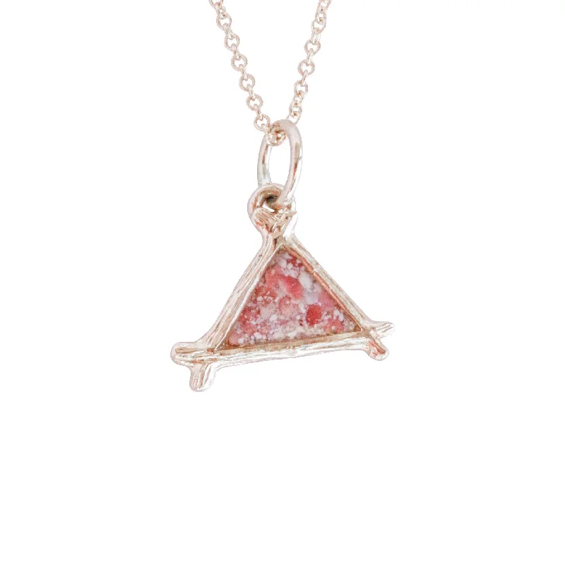 Splash ~ Triangle (Small) Pendant in Gold