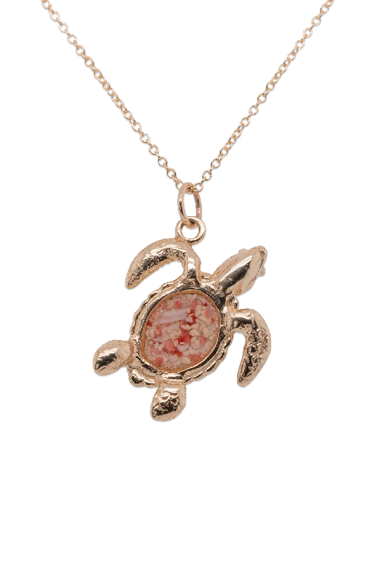 Friends ~ Turtle (Medium) Pendant in Gold