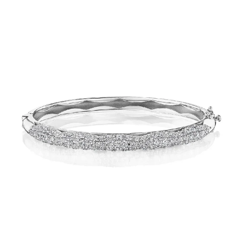 Tacori 18k Crescent Eclipse Full Diamond Bangle